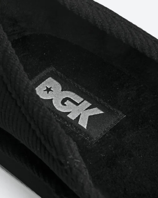 Blessed Embroidered Corduroy Slippers