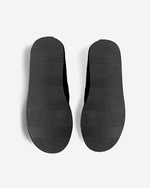 Blessed Embroidered Corduroy Slippers