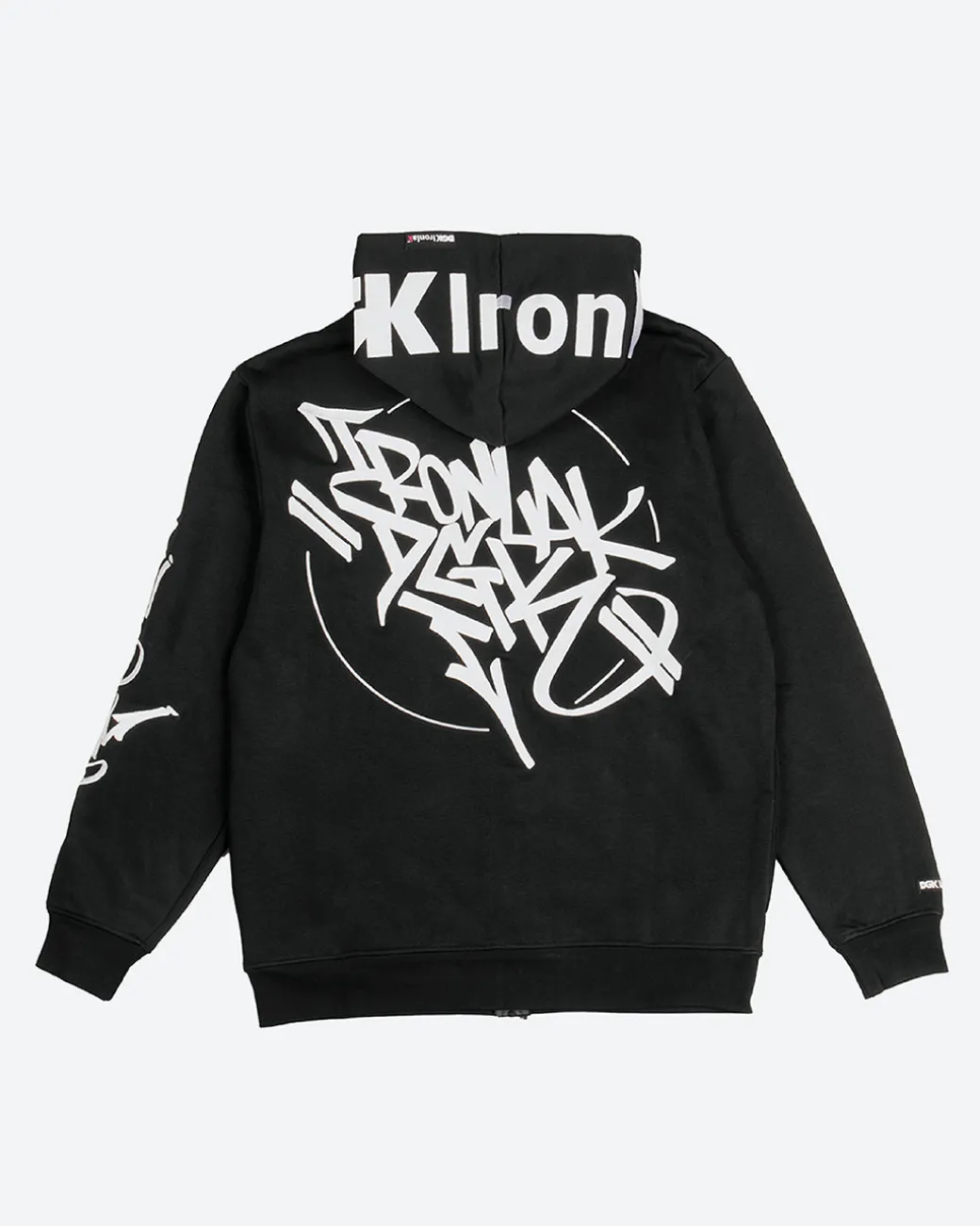 DGK x Ironlak Tag Zip-Up Embroidered Hooded Fleece