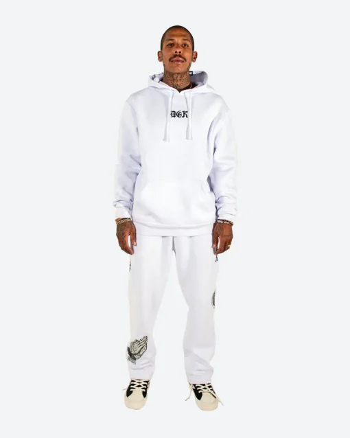 Inked Embroidered Hooded Fleece