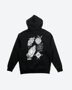 Inked Embroidered Hooded Fleece